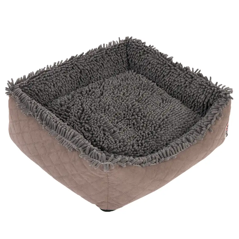 Cama TIAKI Chenille para perros - 85 x 80 x 22 cm (L x An x Al)