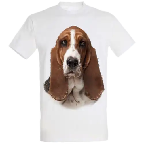 Camiseta Basset color Blanco