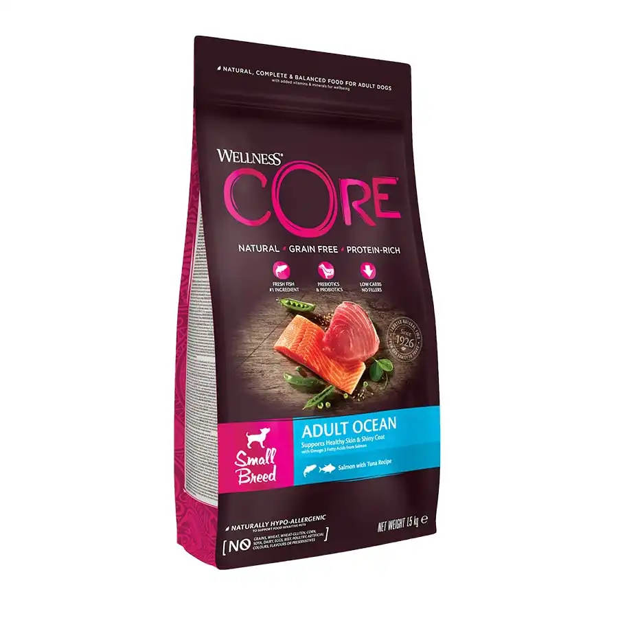 Wellness Core Adult Small Ocean Salmón y Atún pienso para perros