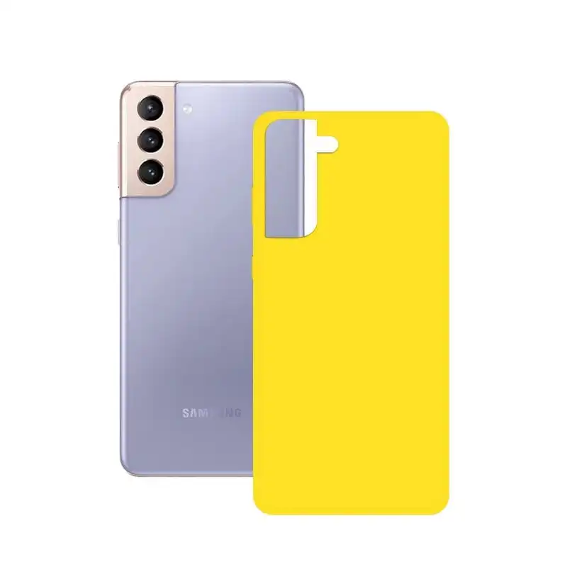 Ksix Funda Silk Amarilla para Samsung Galaxy S21 Plus 5G