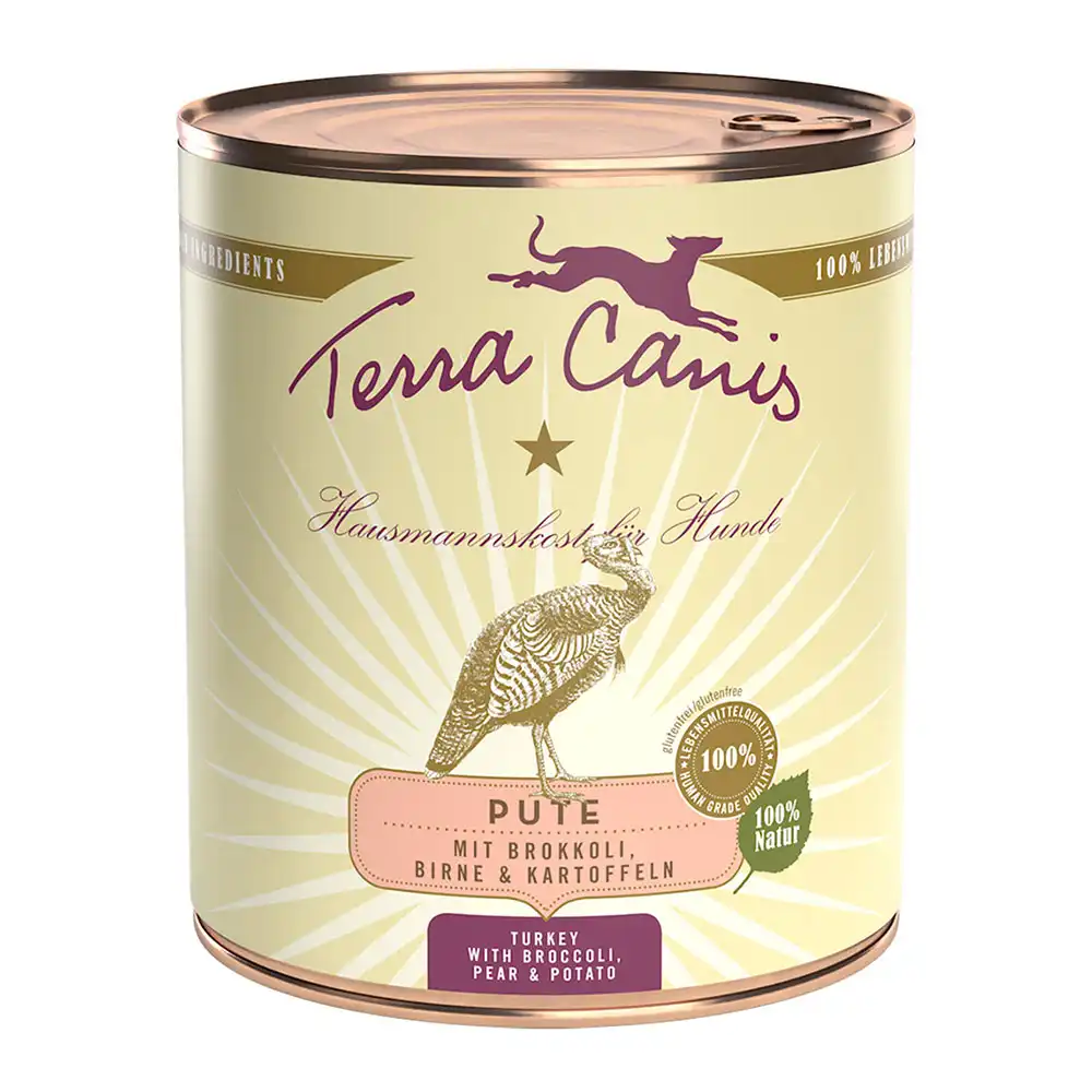 Terra Canis Menú 6 x 800 g - Pavo con verduras