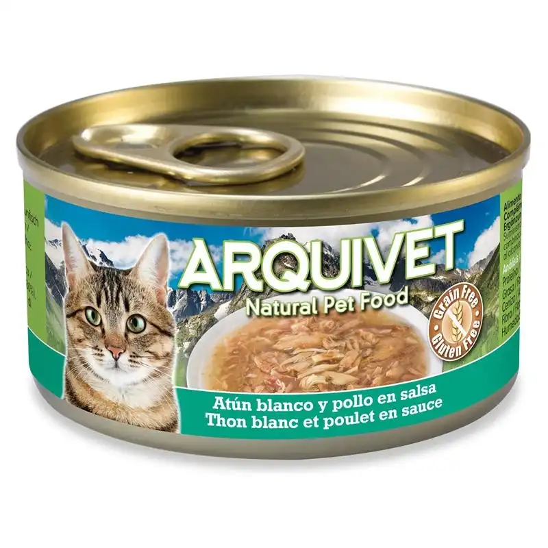 Arquivet latas Atún Blanco en salsa con Pollo 80gr., Unidades 24 unidades