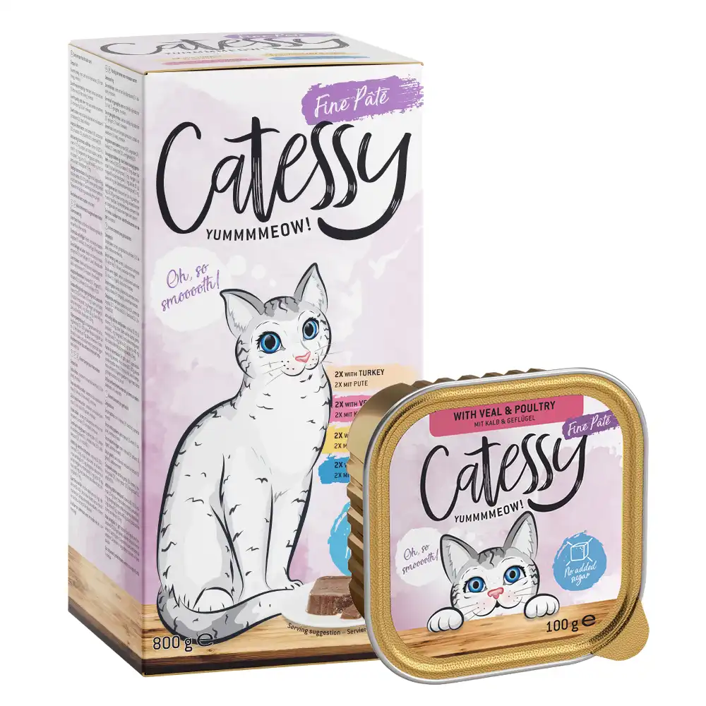 Catessy en tarrinas 8 x 100 g en pack mixto - Pack mixto I en paté