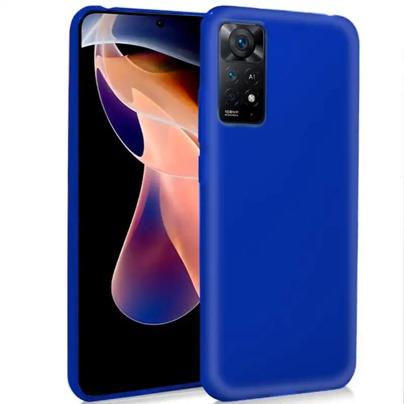 Cool Funda Silicona Azul para Xiaomi Redmi Note 11 Pro/Note 11 Pro 5G