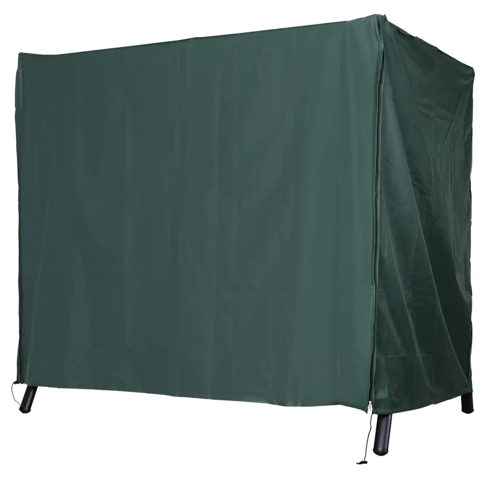 Outsunny Funda para Columpio de Jardín con Cremallera Cubierta Muebles para Exterior Ideal Columpios 177x114x152cm Verde Oscuro