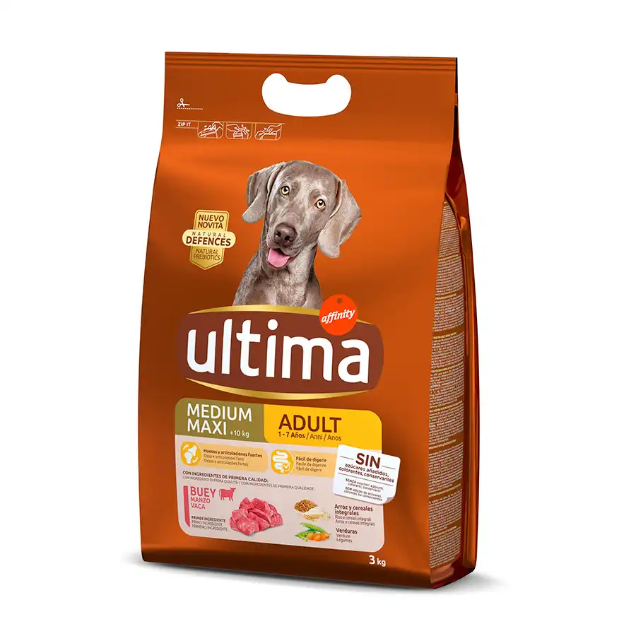 Affinity Ultima Adult Medium/Maxi Buey pienso para perros