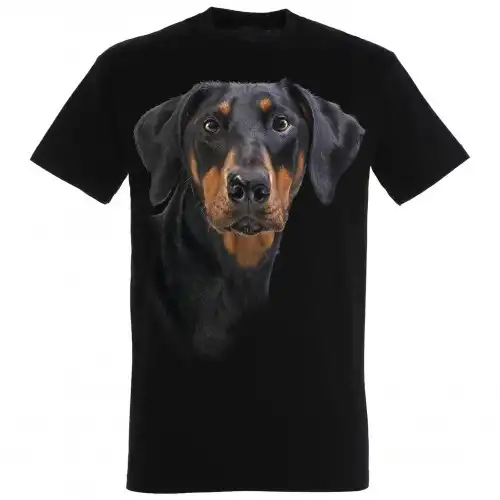 Camiseta Doberman color Negro