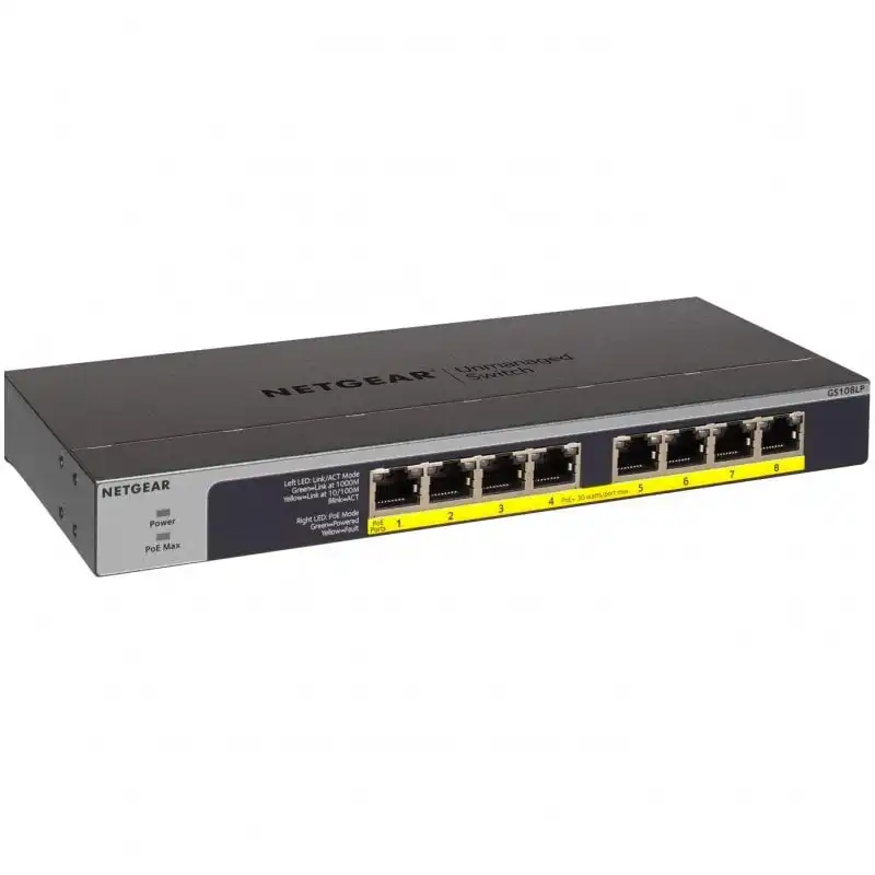 Netgear GS108LP-100EUS Switch 8 Puertos Gigabit