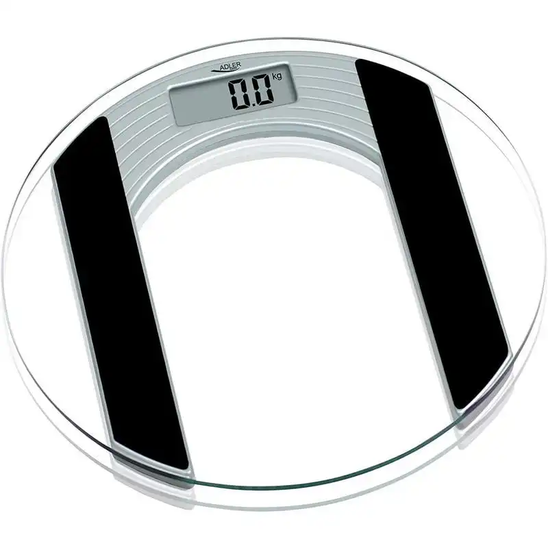 Adler AD 8122 Báscula de Baño Redonda Transparente