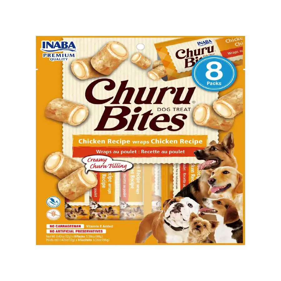 Churu Bocaditos Bites de Pollo para perros – Multipack 8