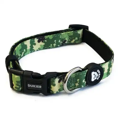 Dukier Camo Collar Estampado Camuflaje para perros