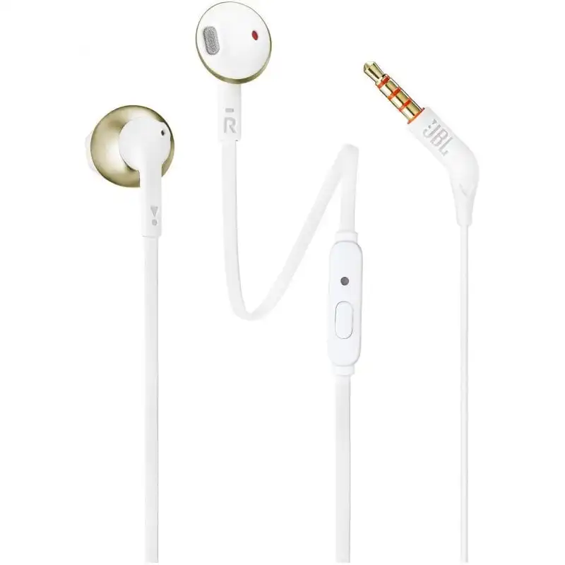 JBL Tune 205 Auriculares con Micrófono Oro/Blanco