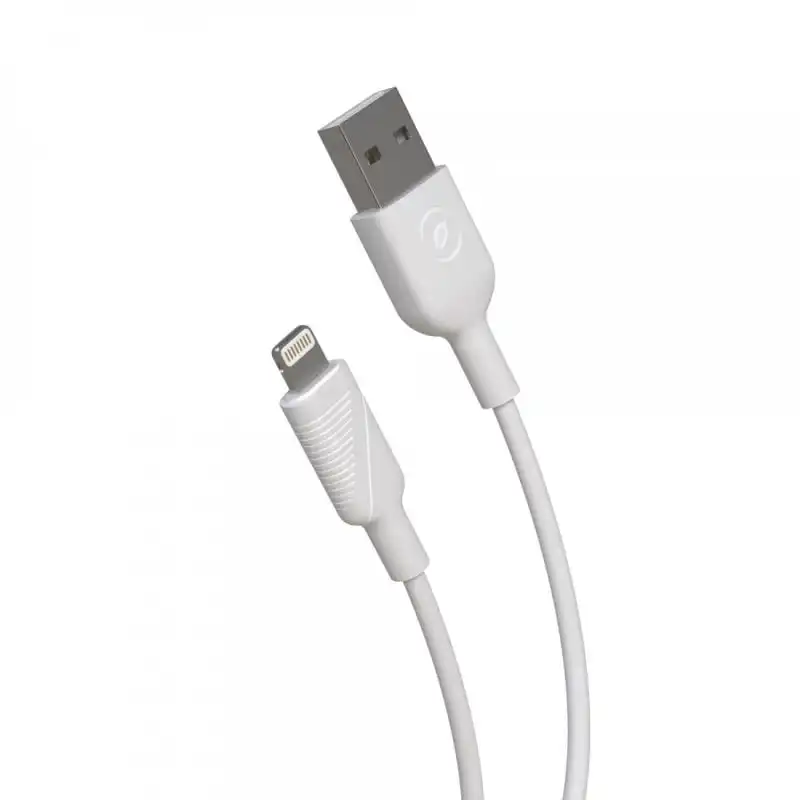 Muvit for Change Cable USB a Lightning MFI 2.4A 20cm Blanco