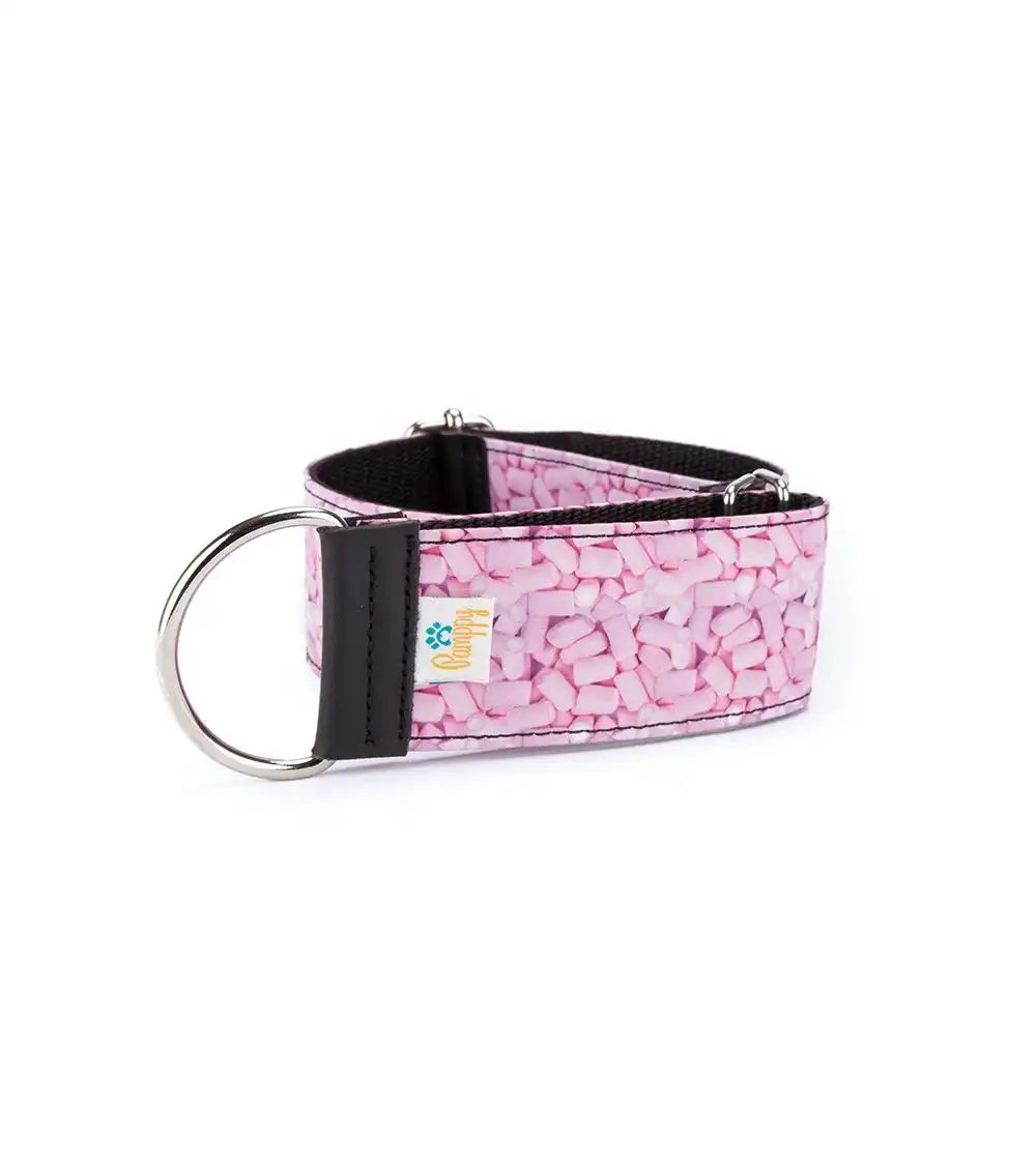 Pamppy galgo speedy collar regulable de nubes rosa para perros