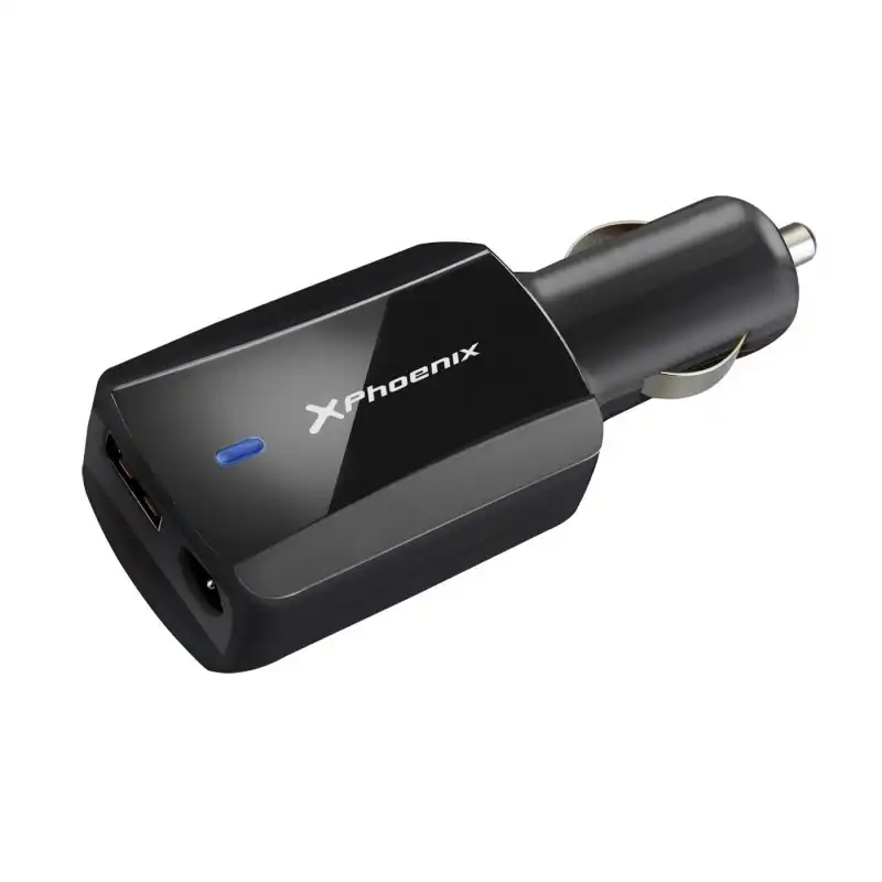 Phoenix Cargador Adaptador de Coche Universal 90W Negro