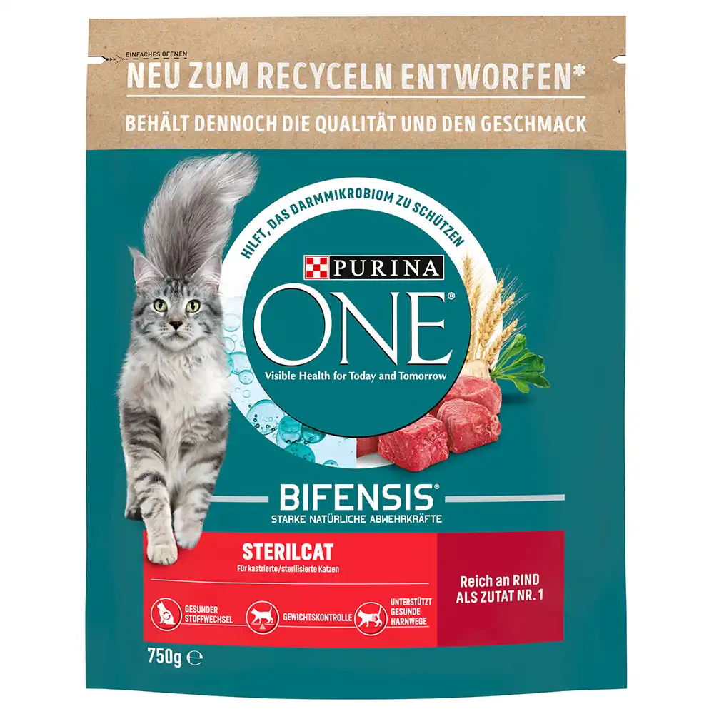 Purina ONE Sterilcat Gatos esterilizados buey - 750 g