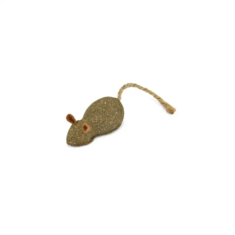 Raton Catnip Con Cola Cuerda Nayeco Para Gato 13 Cm 1 Unidad.