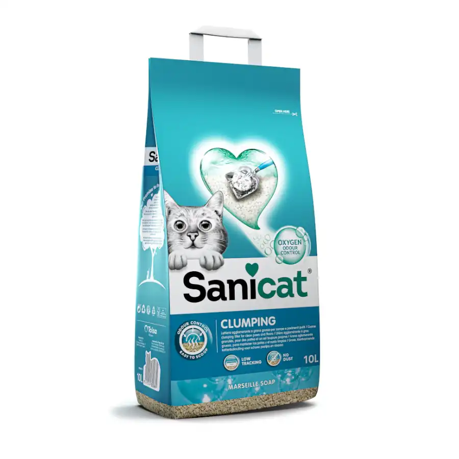 Sanicat Cumpling White Arena para gatos