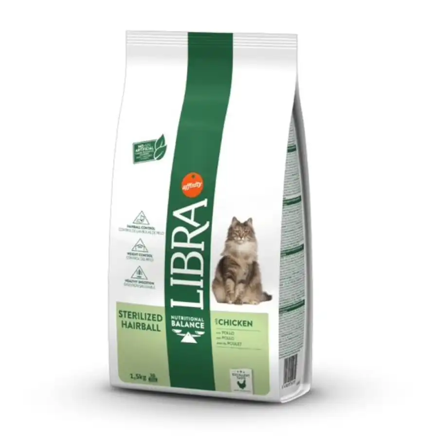 Affinity Libra Sterilized Hairball Pollo pienso para gatos