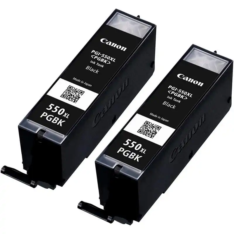 Canon PGI-550PGBK XL Pack de 2 Cartuchos Original Negro