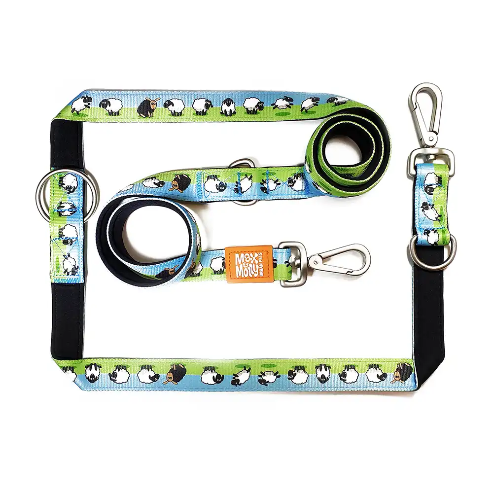 Correa ajustable Max & Molly Black Sheep para perros - Talla M: 200 x 2 cm (L x An)