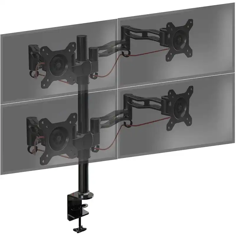 Duronic DM354 Soporte de Mesa 4 Monitores 13"-27" VESA 100x100 Máx 8kg