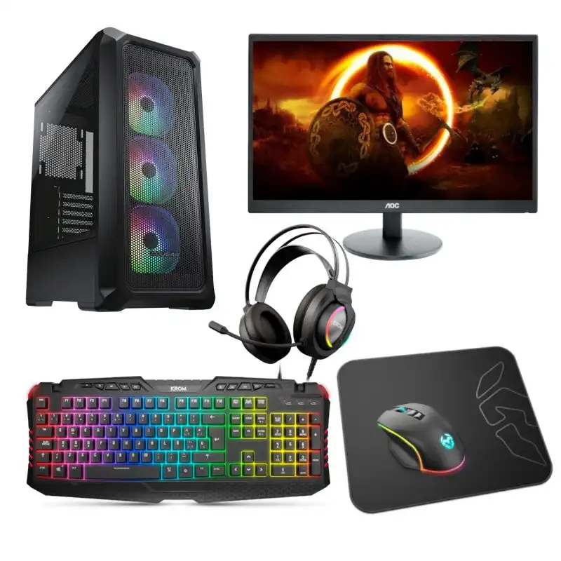 Epical-Q Pack GPlus11 Intel Core i5-11400F/16GB/1TB SSD/GTX 1650 + Monitor 23.6" 75Hz + Combo Gaming