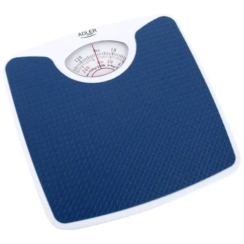 Adler Ad8151b Báscula Mecánica De Baño, Precisión Analógica De Gran Tamaño, Medición Hasta 130 Kg, F