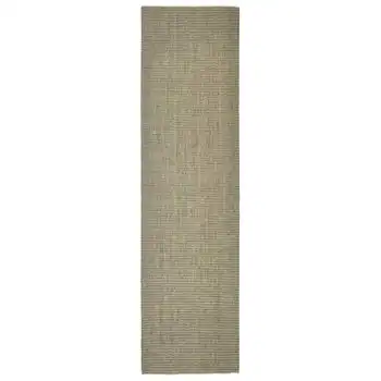 Alfombra De Sisal Para Rascador Gris Taupe 80x300 Cm Vidaxl