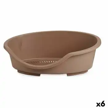 Cama Para Mascota Beige Plástico 58,5 X 20 X 39 Cm (6 Unidades)