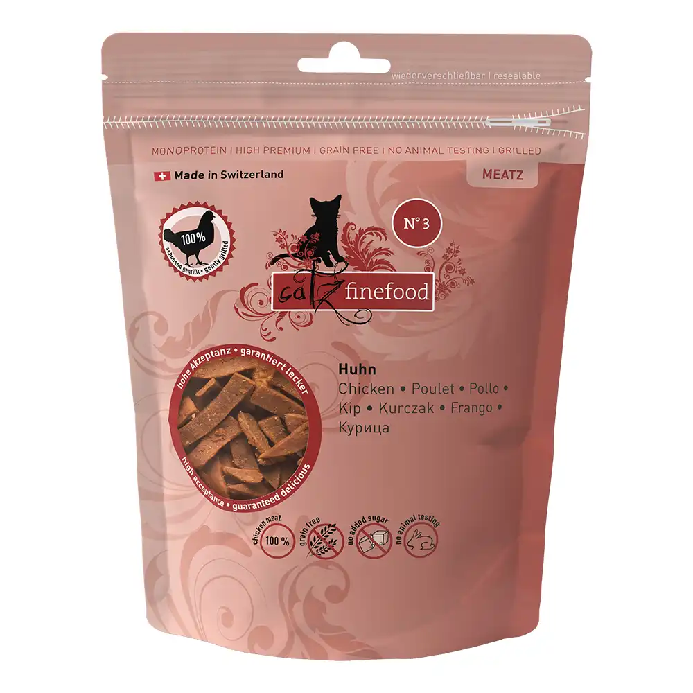 catz finefood Meatz snacks para gatos - Pollo 45 g