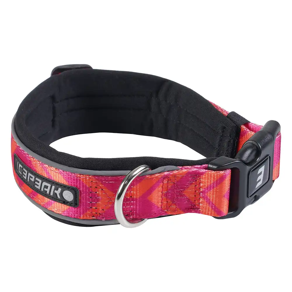 Collar Icepeak Pet®Live Soft arándano - Talla L: contorno de cuello de 50-60 cm, anchura de 30 mm