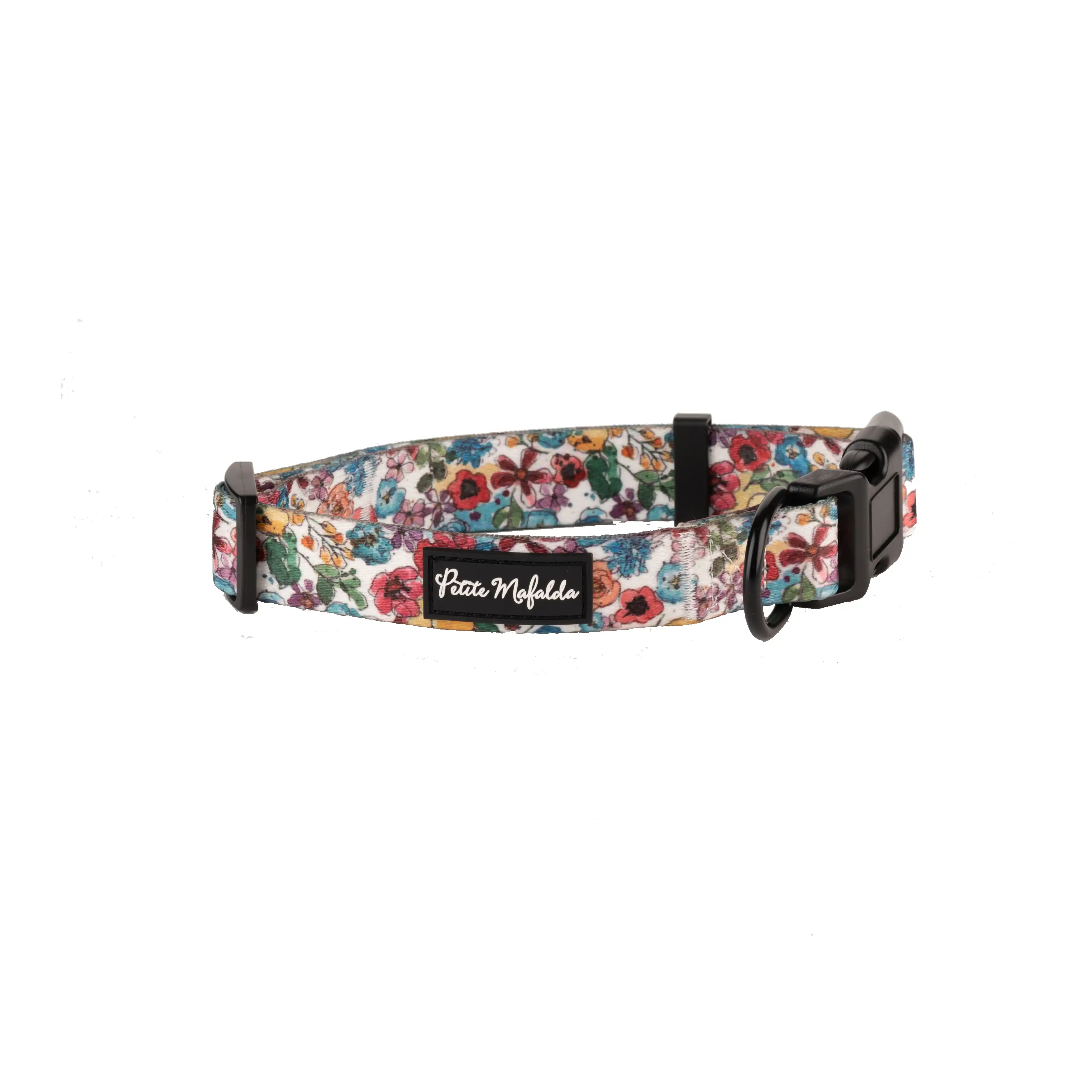 Petite Mafalda Collar Estampado Flores azules para perros