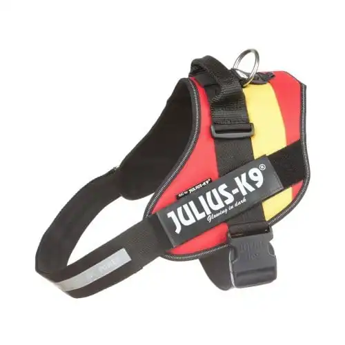 Arnés ergonómico Julius K9 España para perros color Rojo y amarillo