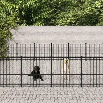 Perrera De Exterior | Jaula Para Perro | Parque Para Mascotas De Acero 50,81 M² Cfw783877