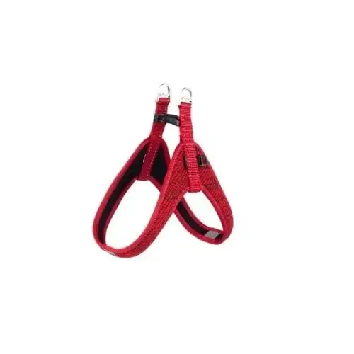 Rogz fast fit arnés de nylon rojo para perros