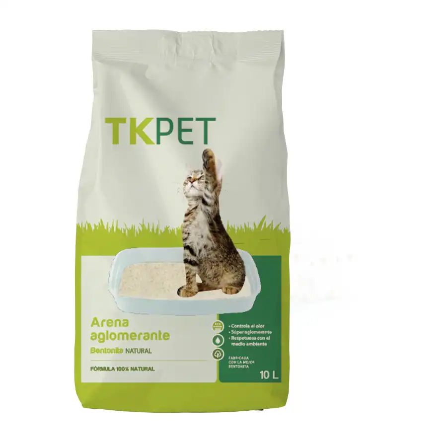 TK-Pet Arena Aglomerante de Bentonita y Natural para Gatos