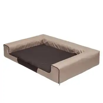 Cama Para Perro Victoria Talla Xxl: 118x78x20 Beige Y Marron