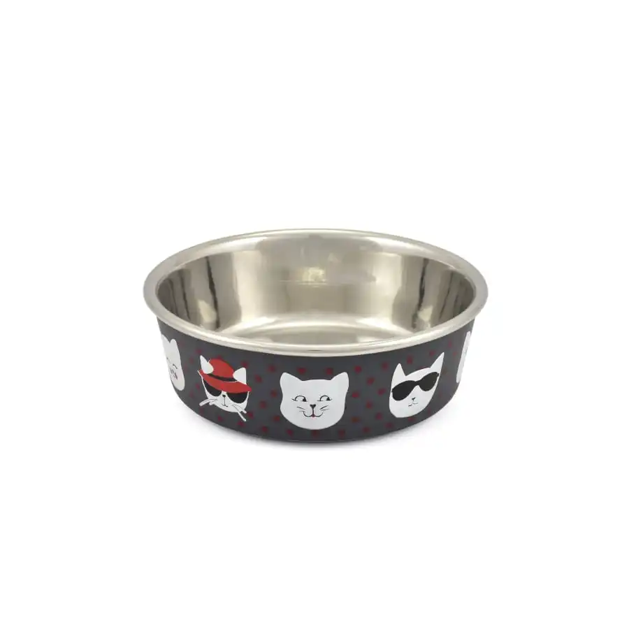 Outech Band Grey comedero o bebedero gris para gatos