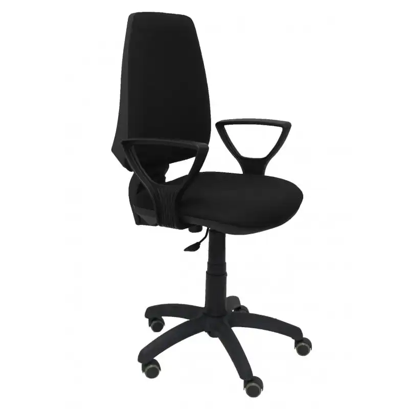Piqueras y Crespo Elche CP Bali Silla de Oficina Brazos Fijos Ruedas de Parquet Negro