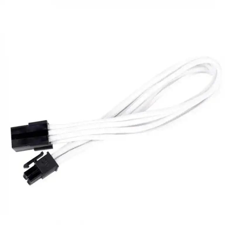 SilverStone PP07-IDE6W Cable Extensor de Alimentación 6 Pin a PCI-E 6 Pin Macho/Hembra 25cm Blanco