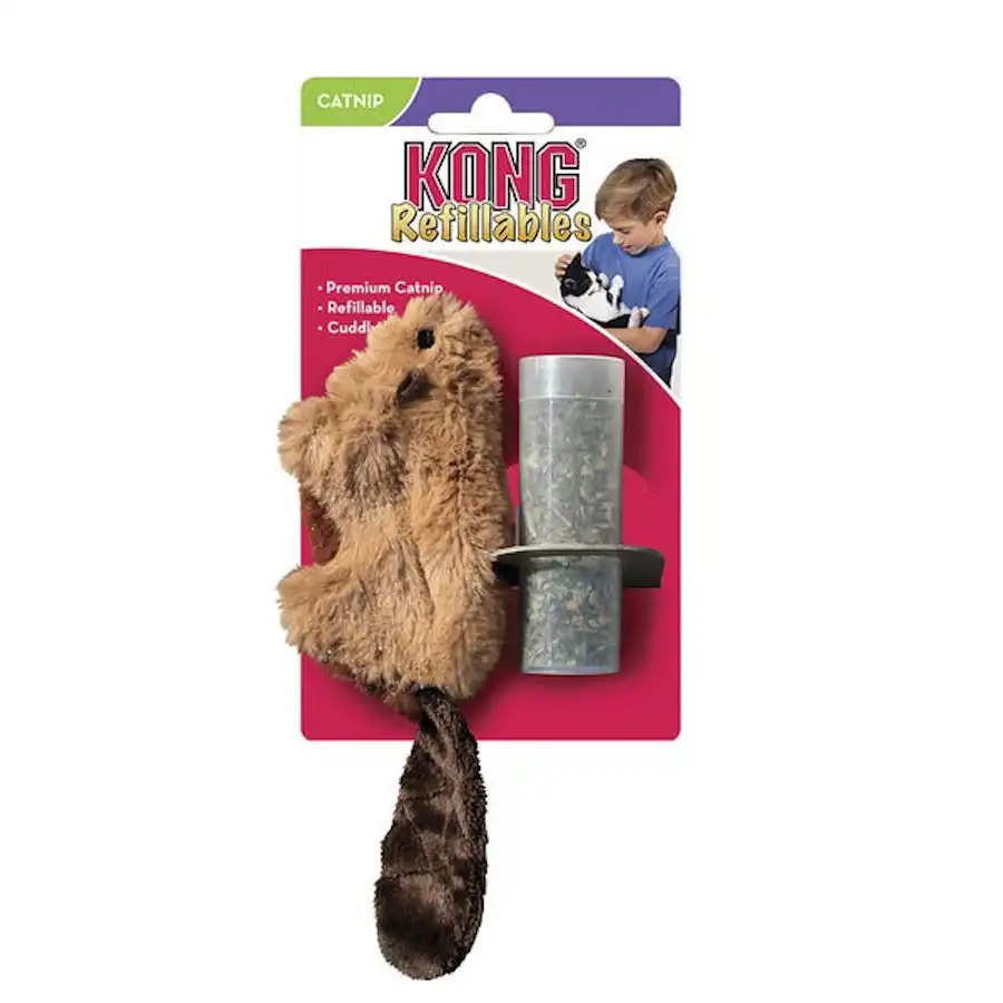 KONG CAT REFILLABLE BEAVER