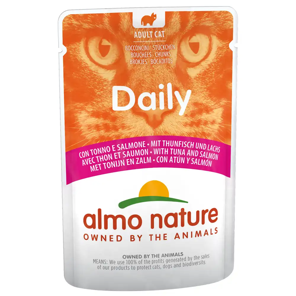 Almo Nature Daily Menu 6 x 70 g - Atún y salmón