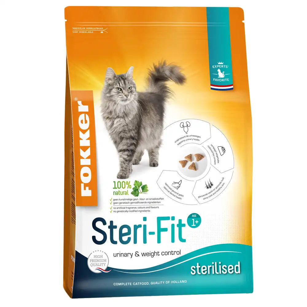 Fokker Cat Steri-Fit pienso para gatos esterilizados - 10 kg