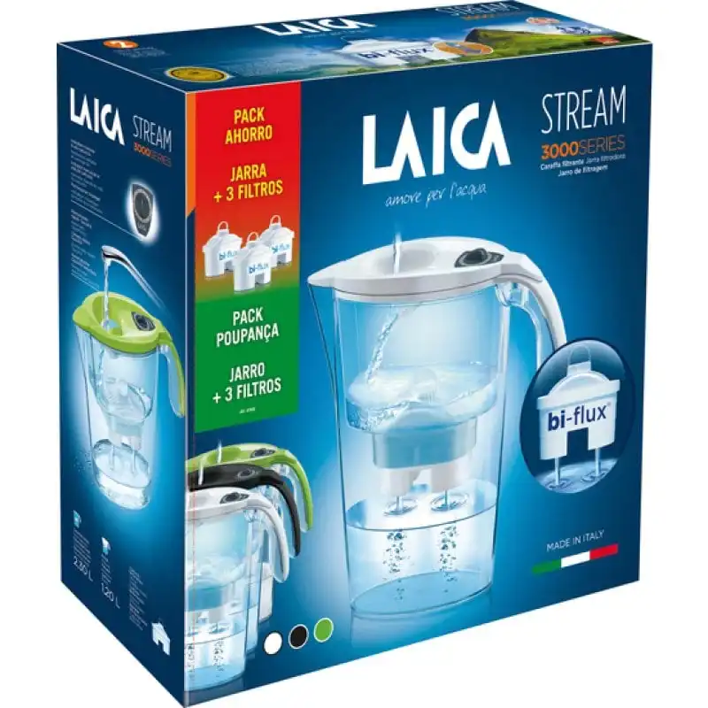 Laica Pack Jarra Stream Line + 3 Filtros