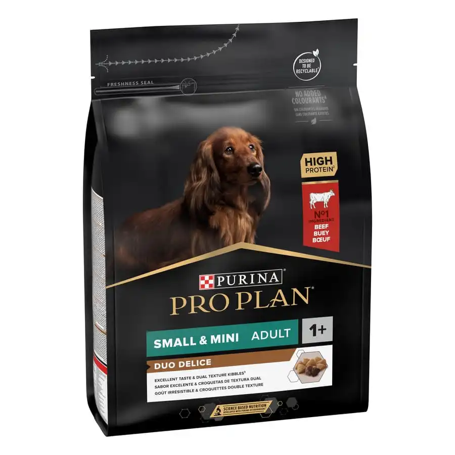 Purina Pro Plan Adult Small y Mini Duo Délice Buey pienso para perros