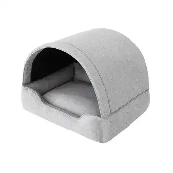 Cama / Caseta Para Perro Prompter Inari R1 47x60x46 Gris Claro