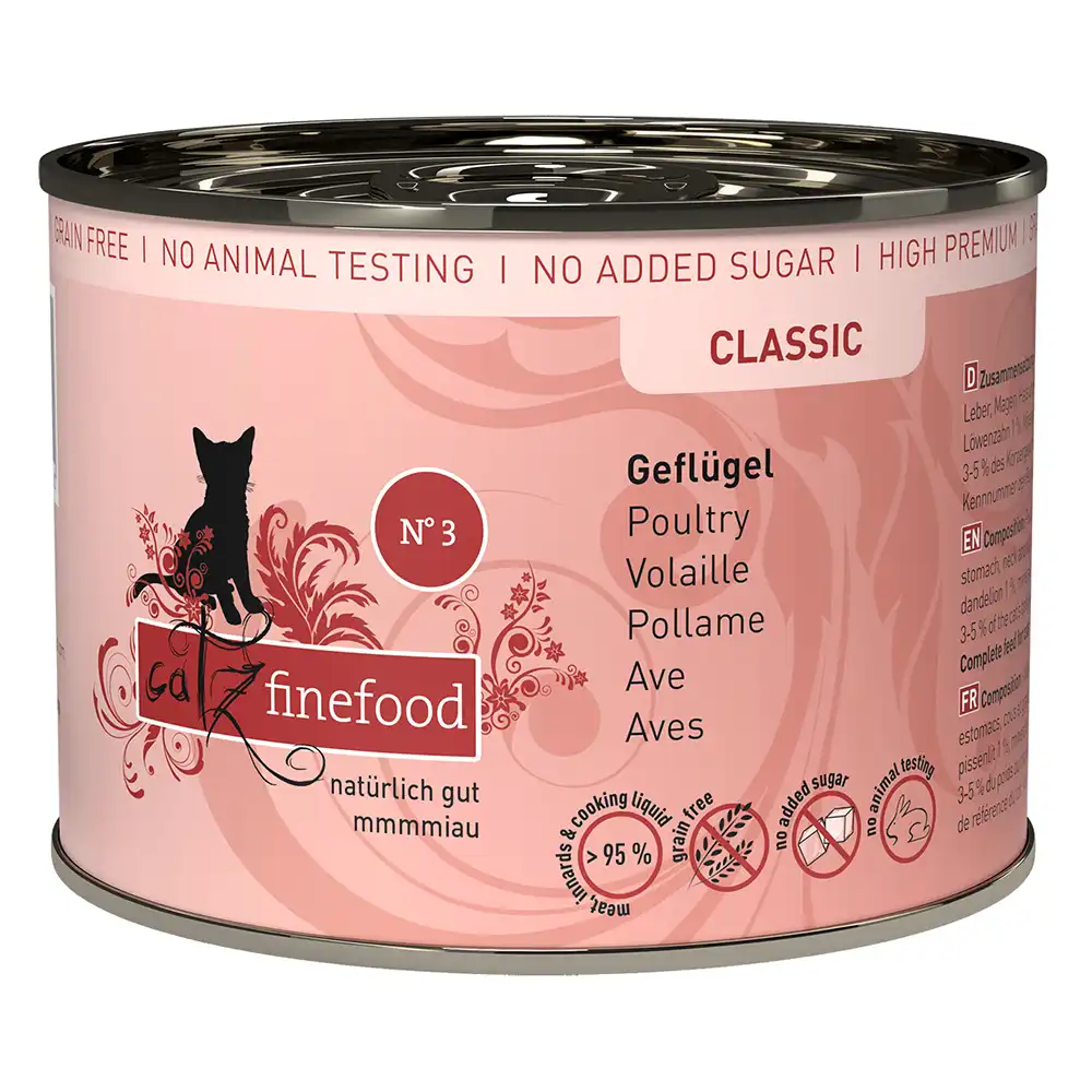 catz finefood en latas 6 x 200 g - Ave