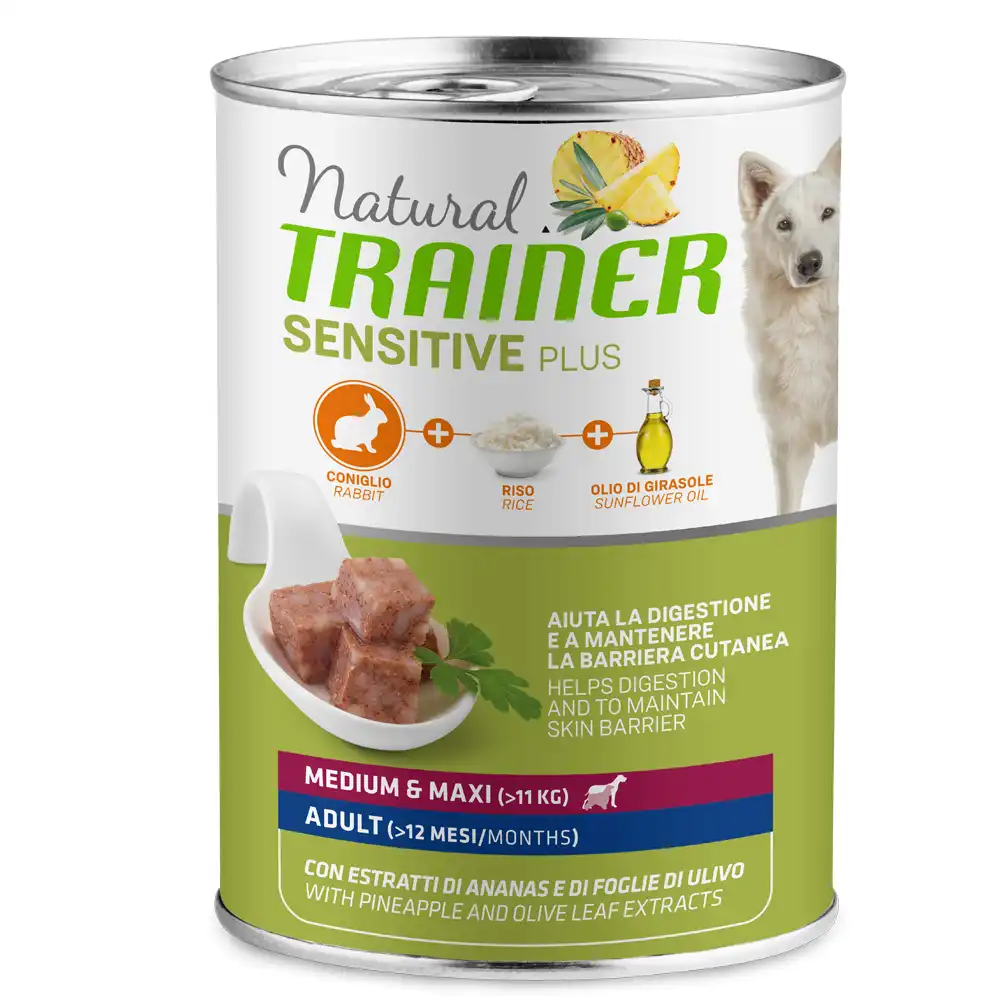 Natural Trainer Sensitive Plus Adulto 1 x 400 g - 400 g de conejo y arroz