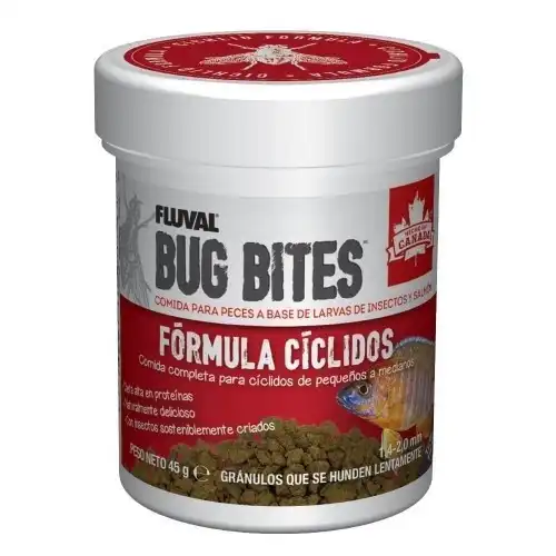 Alimento Fluval Bug Bites en gránulos para peces cíclidos